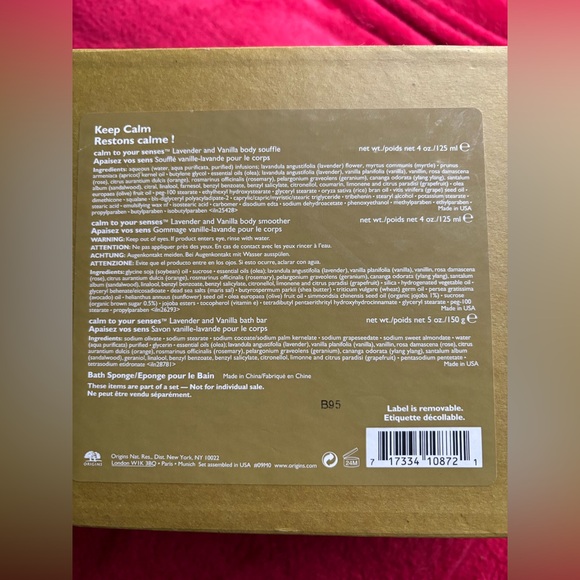 Origins pampering bath set, new in box
Lavender and vanilla - Picture 4 of 4